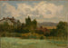 Sin título: casas y árboles - Edward Mitchell Bannister — vista de la obra