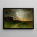 Landscape Untitled Man on Horse - Edward Mitchell Bannister — framed artwork on a wall
