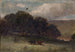 Untitled landscape with trees and two cows in the meadow - Edward Mitchell Bannister — artwork view