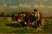 Sin título hombre con dos bueyes - Edward Mitchell Bannister — vista de la obra