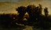 Sin título mujer con ganado y ovejas al atardecer - Edward Mitchell Bannister — vista de la obra