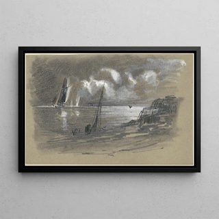 Edward Moran - Seacoast by Moonlight recto.webp