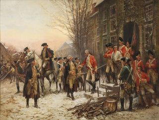 Edward Percy Moran - George Washington 17321799 in front of Nassau Hall.webp