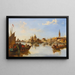 Gondolas y barcos de pesca en la desembocadura del Gran Canal Venecia - Edward Pritchett — cuadro enmarcado en la pared