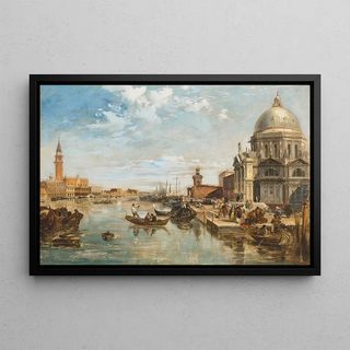 Edward Pritchett - The Grand Canal Venice with the Doges Palace the Dogana and Basilica di Santa Maria della Salute.webp