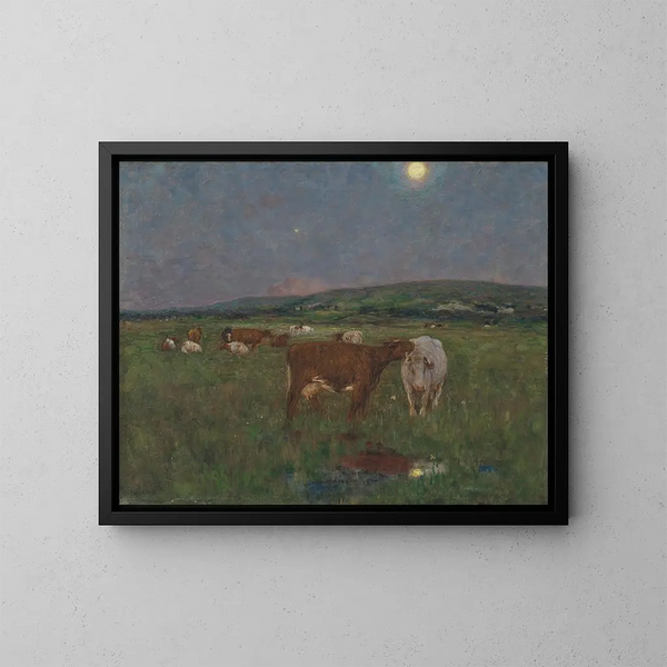 Noche tranquila - Edward Stott — cuadro enmarcado en la pared