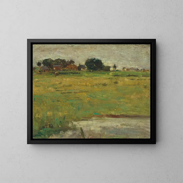 Estudio en octubre - Edward Stott — cuadro enmarcado en la pared