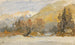 Paisaje alpino otoñal, estudio - Edward Theodore Compton — vista de la obra