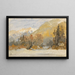 Paisaje alpino otoñal, estudio - Edward Theodore Compton — cuadro enmarcado en la pared