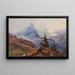 Vista del Cervino - Edward Theodore Compton — cuadro enmarcado en la pared