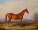 Glencoe painting in a landscape - Edward Troye — artwork view