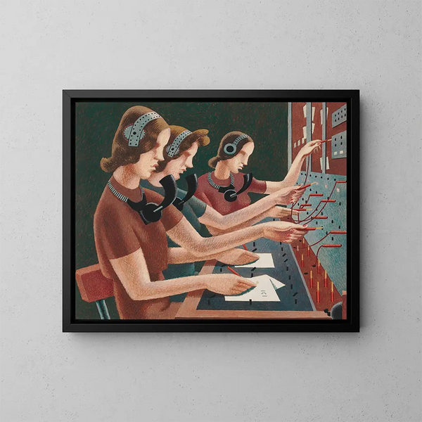 Número por favor - Edward Wadsworth — cuadro enmarcado en la pared