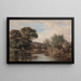 Pont de Godstow près d'Oxford - Edward William Cooke — framed artwork on a wall
