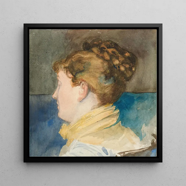 Cuadro Retrato de la Sra Abbey - Edwin Austin Abbey | Impresión artística