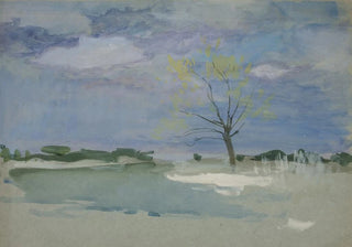 Edwin Austin Abbey - Landscape with tree.webp