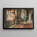 Esquisse de figuras dans un intérieur - Edwin Austin Abbey — cuadro enmarcado en la pared
