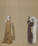Estudio Tres figuras - Edwin Austin Abbey — vista de la obra