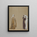 Estudio Tres figuras - Edwin Austin Abbey — cuadro enmarcado en la pared