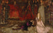 La escena de la obra en Hamlet Acto III Escena II - Edwin Austin Abbey — vista de la obra