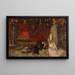 La escena de la obra en Hamlet Acto III Escena II - Edwin Austin Abbey — cuadro enmarcado en la pared
