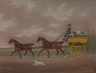 Edwin Cooper - A Gentleman Driving Tandem to a Jaunting Car.webp