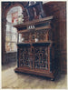 Cabinet painting in oak and walnut with panels and columns in ebony inlaid with rosewood and ivory engraved - Edwin Foley — artwork view