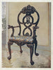 Silla de presidente Chippendale tallada - Edwin Foley — vista de la obra