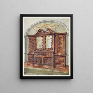 Edwin Foley - Carved enclosed mahogany bookcasestyle of Chippendale.webp