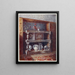 Buffet de la armoire de la cour - Edwin Foley — cuadro enmarcado en la pared
