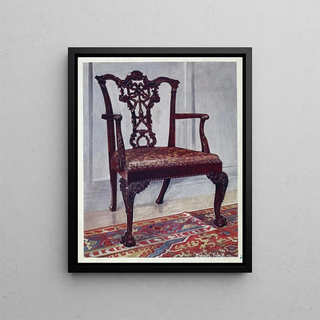 Edwin Foley - Mahogany armchair style of Chippendale.webp