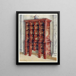 Edwin Foley - Red and gilt lacquer double chest of drawers.webp