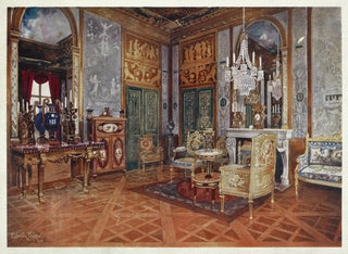 del salón de música de la reina Marie-Antoinette, Palacio de Fontainebleau, Francia - Edwin Foley — vista de la obra