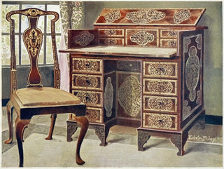 Edwin Foley - Walnut inlaid writingtable.webp