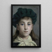Retrato de una niña - Edwin Harris — cuadro enmarcado en la pared