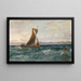 Vista de la bahía de Dublín - Edwin Hayes — cuadro enmarcado en la pared