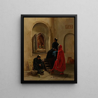 Edwin Howland Blashfield - The Artist Paints the Church.webp