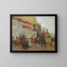 A festive day in Bekanir, Belouchistan - Edwin Lord Weeks — framed artwork on a wall
