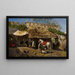 Atelier de forgerons en Tánger - Edwin Lord Weeks — cuadro enmarcado en la pared