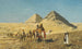 Caravana de camellos entre las pirámides de Egipto - Edwin Lord Weeks — vista de la obra