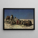de Camellos cerca de un aljibe - Edwin Lord Weeks — cuadro enmarcado en la pared