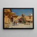 Salida para la caza - Edwin Lord Weeks — cuadro enmarcado en la pared