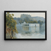 Lake in Udaipur, India - Edwin Lord Weeks — framed artwork on a wall