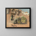 Les éléphants du Rajah de Jodhpur - Edwin Lord Weeks — framed artwork on a wall