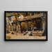 Marchands le long d'une rue à Bombay - Edwin Lord Weeks — cuadro enmarcado en la pared