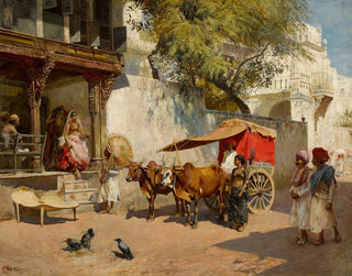 Filles de nautche et gharry à Ahmedabad - Edwin Lord Weeks — vista de la obra