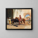 Vendedor de caballos persas en Bombay - Edwin Lord Weeks — cuadro enmarcado en la pared