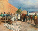 Café persa, el vendedor de cerámicas - Edwin Lord Weeks — vista de la obra