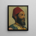 Retrato de un hombre turco - Edwin Lord Weeks — cuadro enmarcado en la pared