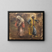 Study of Two Figures - Edwin Lord Weeks — framed artwork on a wall