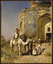 The Old Blue-Tiled Mosque outside Delhi, India - Edwin Lord Weeks — artwork view